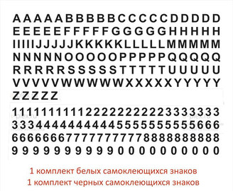 комплект знаков