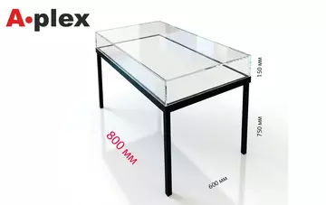 Напольная стол-витрина 800х600х900 мм